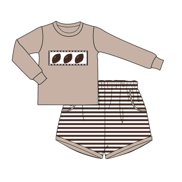 French Knot Football Short Set