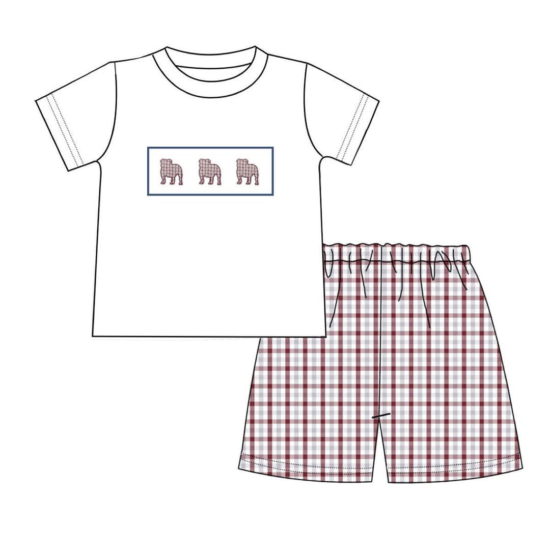 Boy's bulldog short set