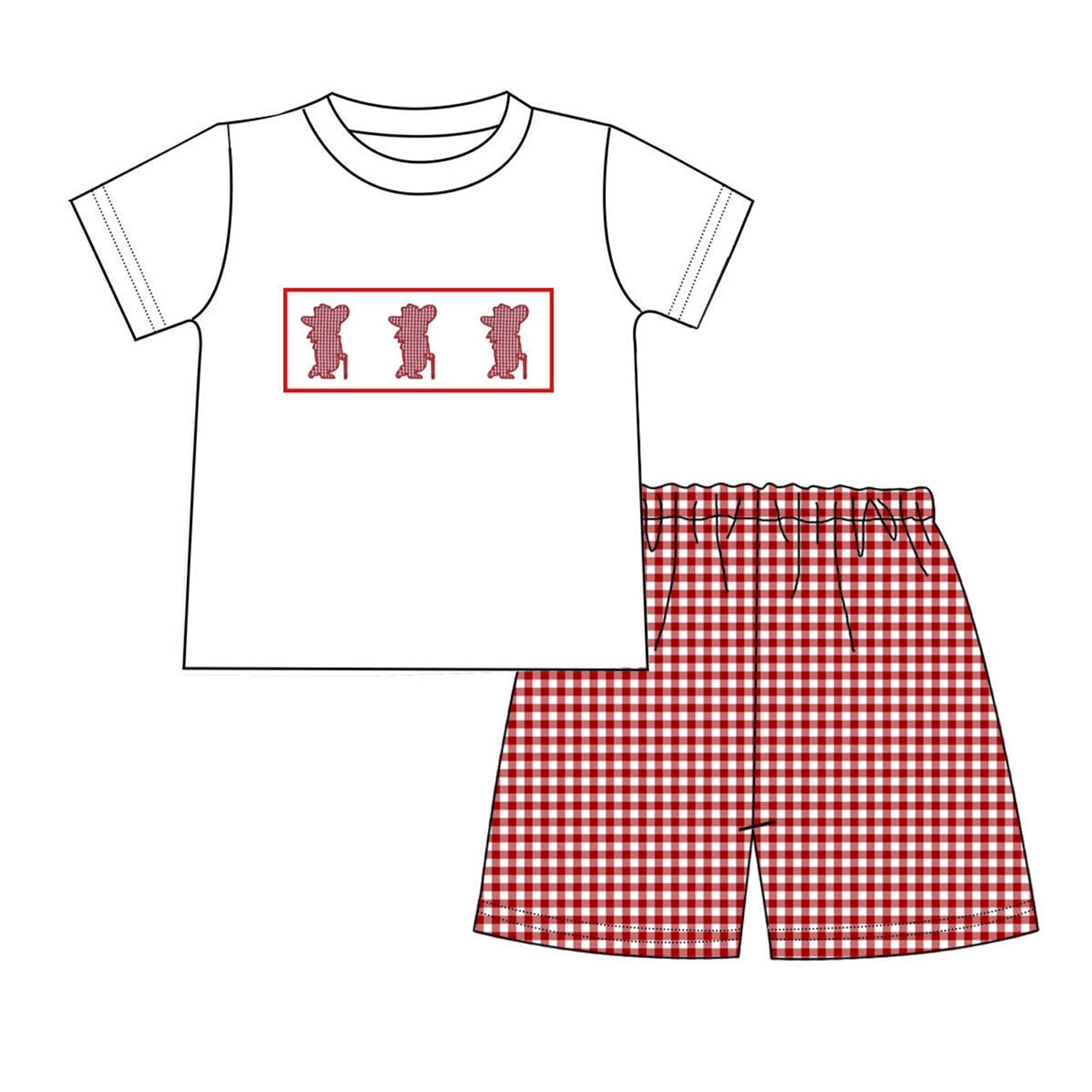 Boy's rebel short set