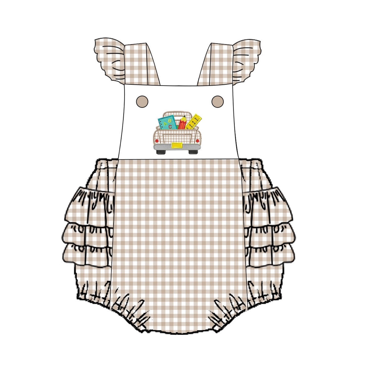 Girl's back to school bubble